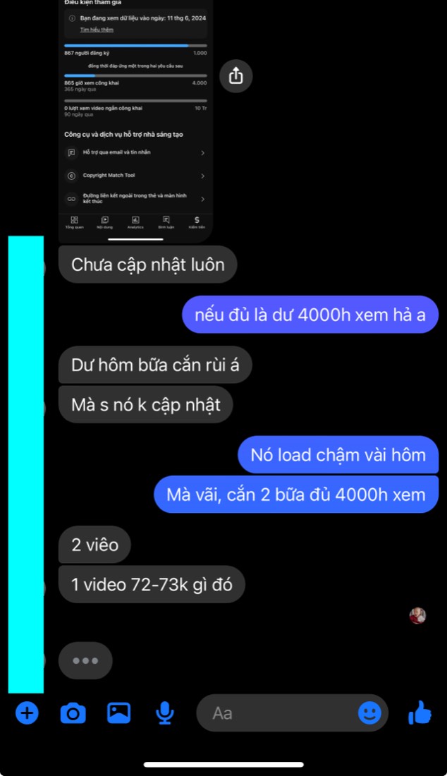 Tin nhắn & kết quả học viên khoá FYP gửi về Minh Nhi Academy