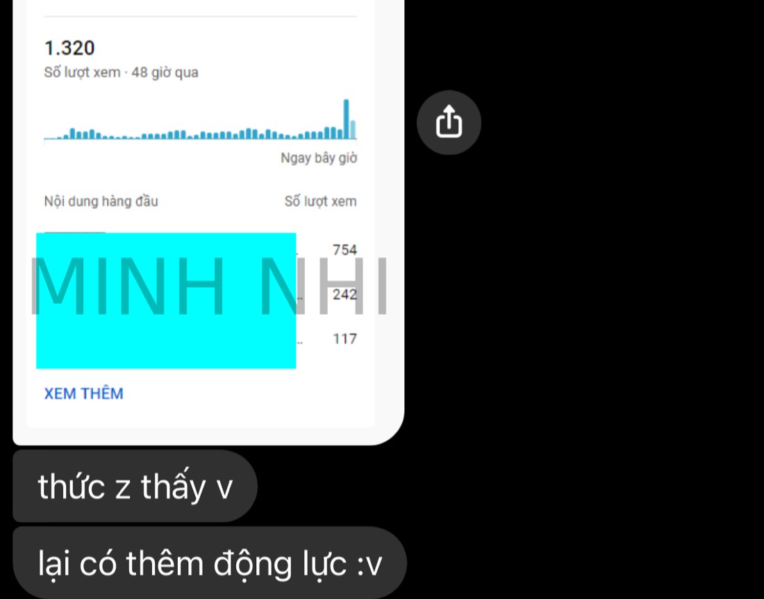 Tin nhắn & kết quả học viên khoá FYP gửi về Minh Nhi Academy