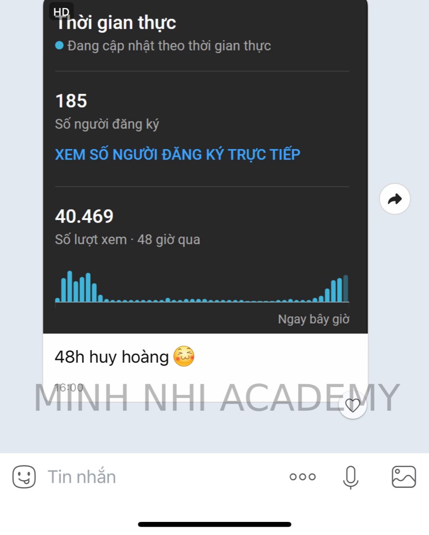 Kết quả & feedback học viên khoá FYP gửi về Minh Nhi Academy