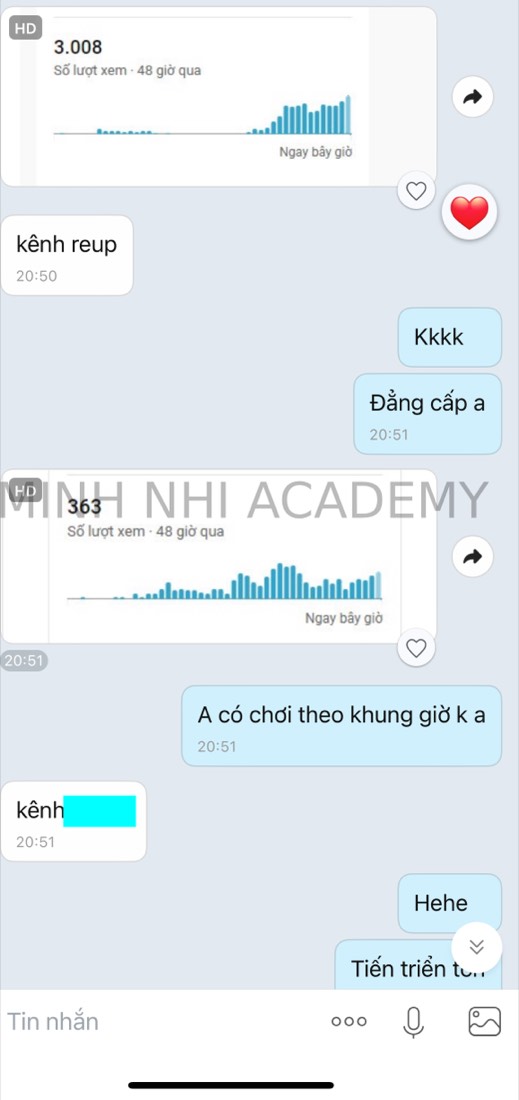 Kết quả & feedback học viên khoá FYP gửi về Minh Nhi Academy