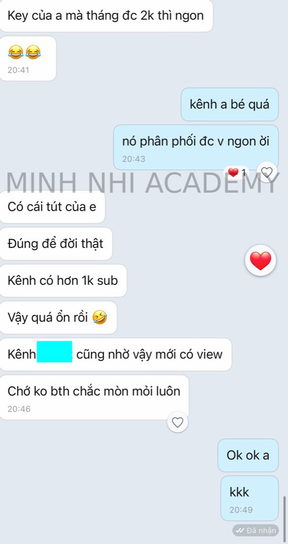 Kết quả & feedback học viên khoá FYP gửi về Minh Nhi Academy